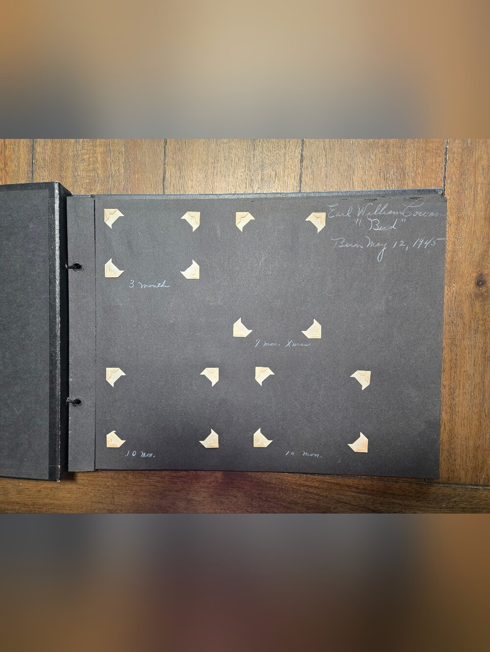 Vintage Scrapbook 1940s, Tie-bound, Cursive Writing, Photo Album Keepsake - Picture 7 of 12